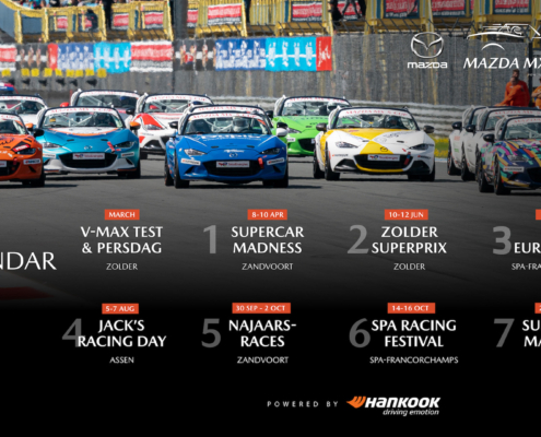 Mazda MX5 en de Ford Fiesta Sprint Cup